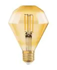 Osram Vintage 1906 LED E27 Peer Filament Goud 4.5W 420lm - 825 Zeer Warm Wit | Vervangt 40W